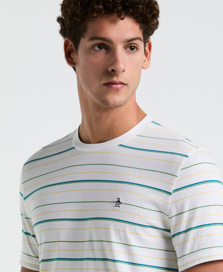 Jersey Multi Stripe Tee (Bright White) 