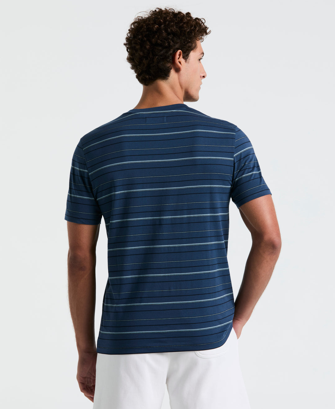 Jersey Multi Stripe Tee (Sargasso Sea) 