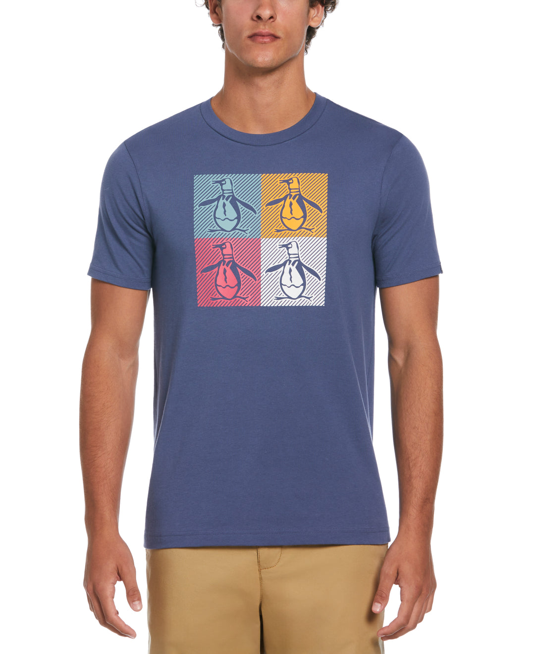 Multiple Pete Print Tee (Blue Indigo) 