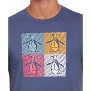 Multiple Pete Print Tee (Blue Indigo) 