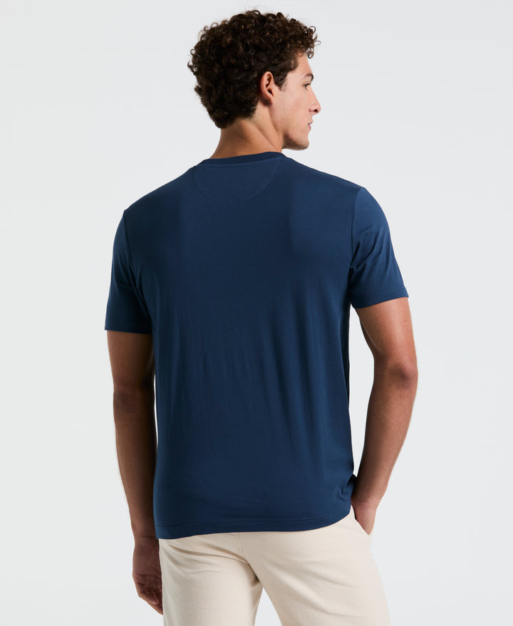 Jersey Multiscallop Woven Pocket Tee (Sargasso Sea) 