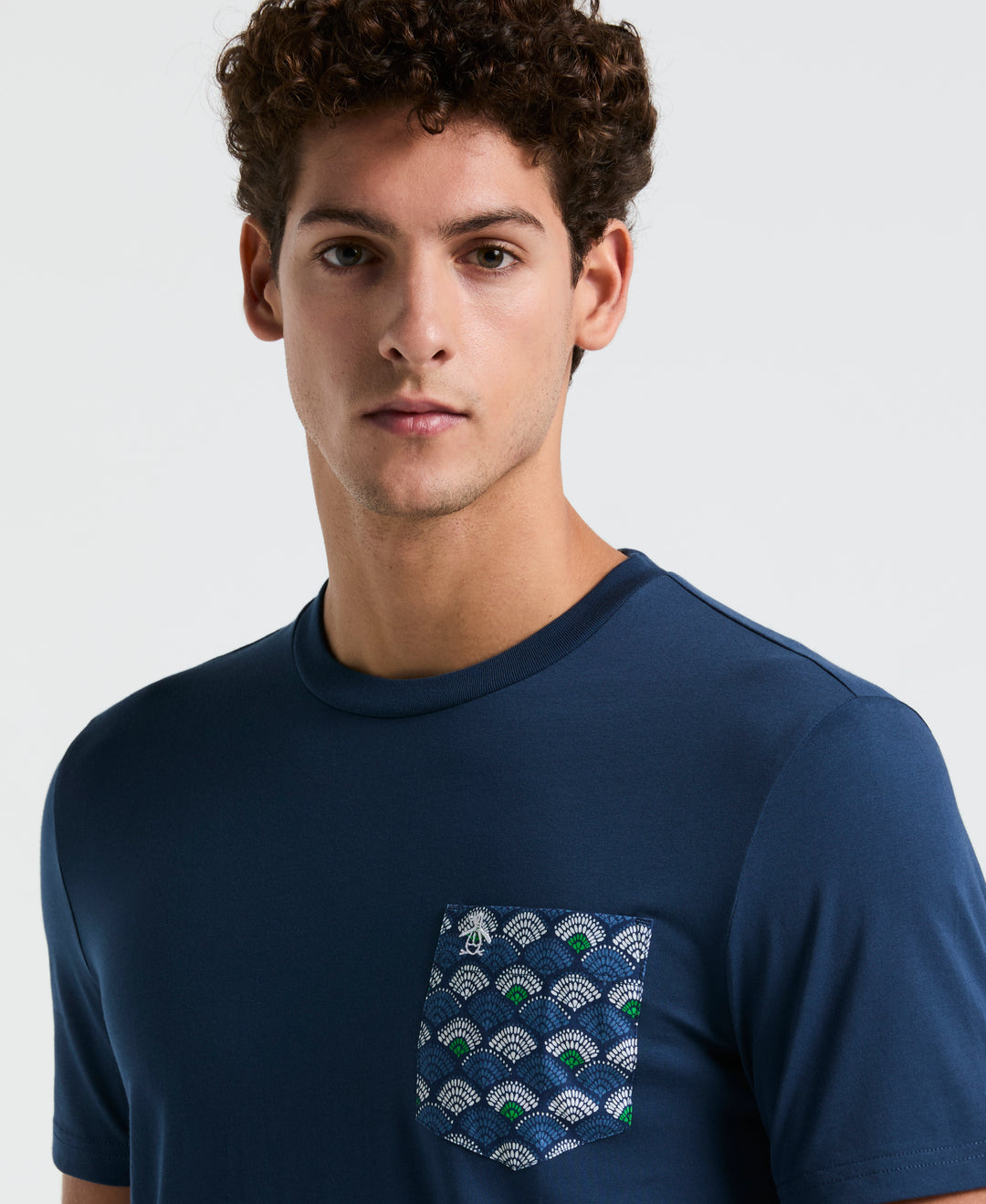 Jersey Multiscallop Woven Pocket Tee (Sargasso Sea) 