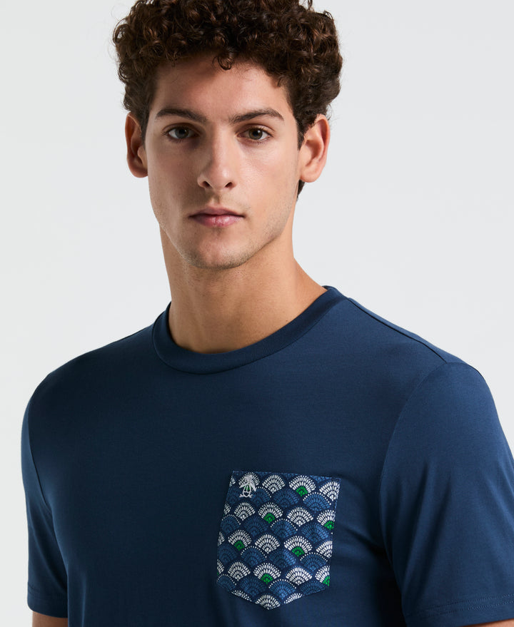 Jersey Multiscallop Woven Pocket Tee (Sargasso Sea) 