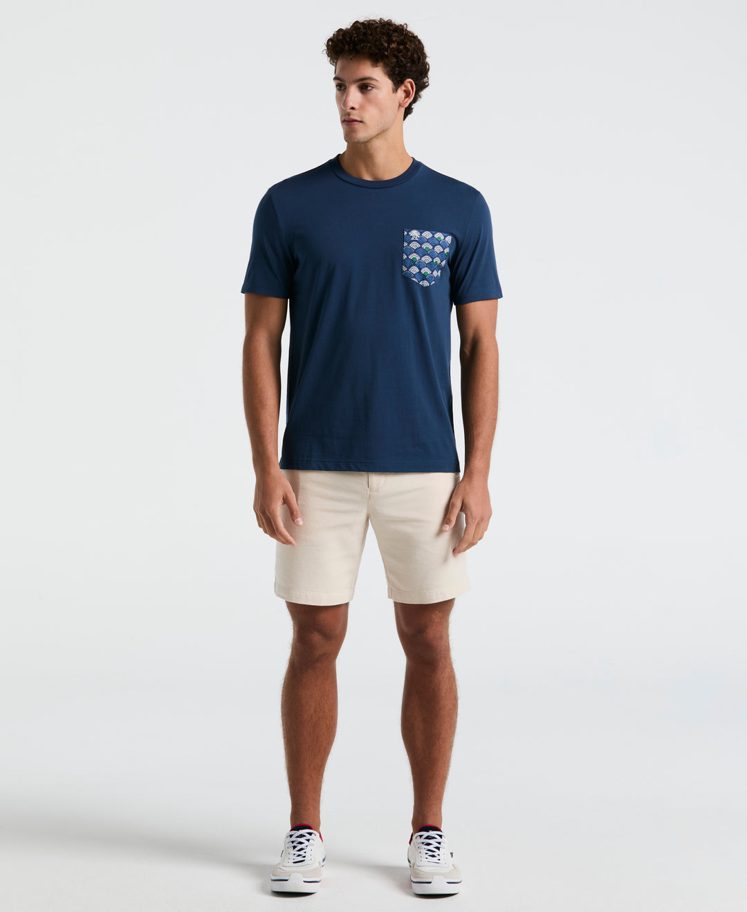 Jersey Multiscallop Woven Pocket Tee (Sargasso Sea) 
