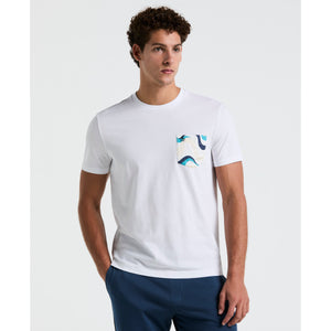 Jersey Woven Multi Pocket Tee (Bright White) 