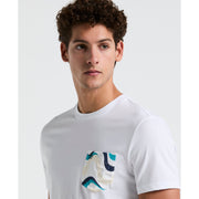 Jersey Woven Multi Pocket Tee (Bright White) 