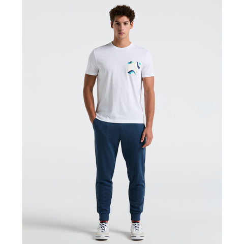 Jersey Woven Multi Pocket Tee (Bright White) 