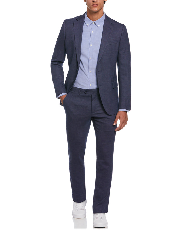 Navy Birdseye Suit Jacket  (Navy) 
