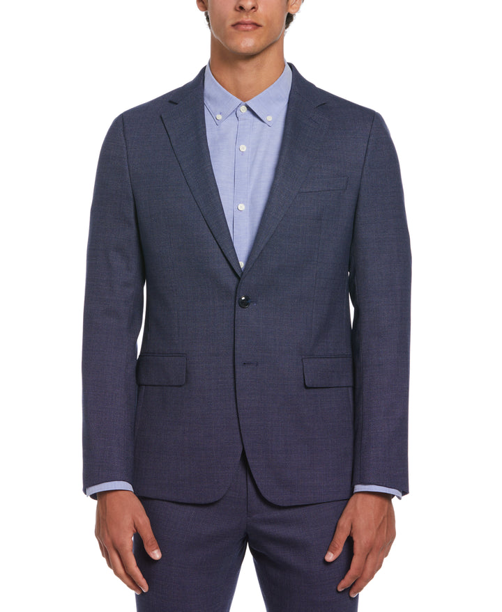 Navy Birdseye Suit Jacket  (Navy) 