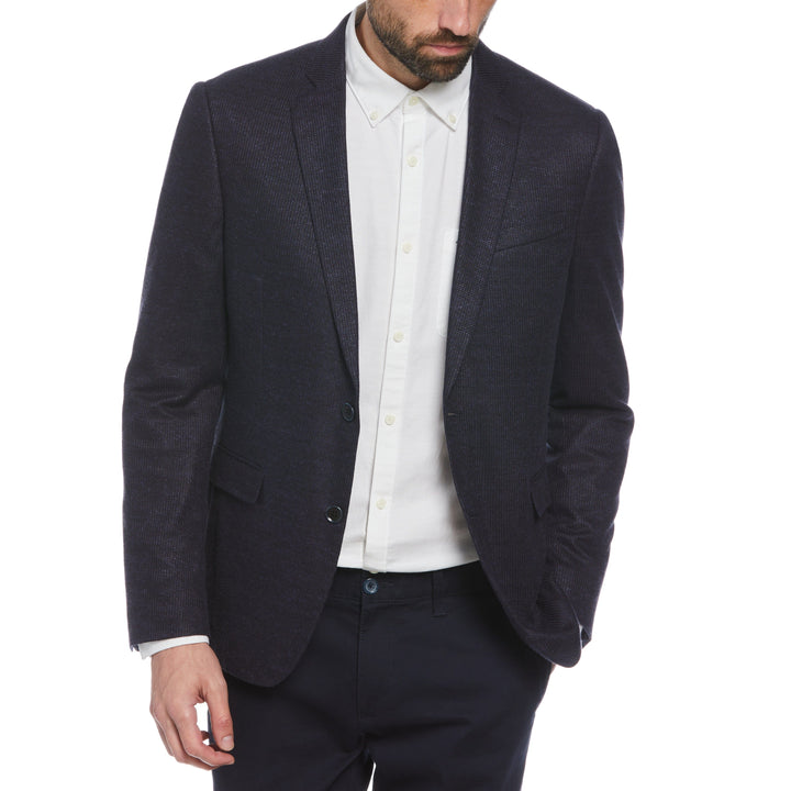 ★OSTKAKA★ Scrive Linen Tailored Jacket Dark Navy Navy-Knit-Blazer-Original-
