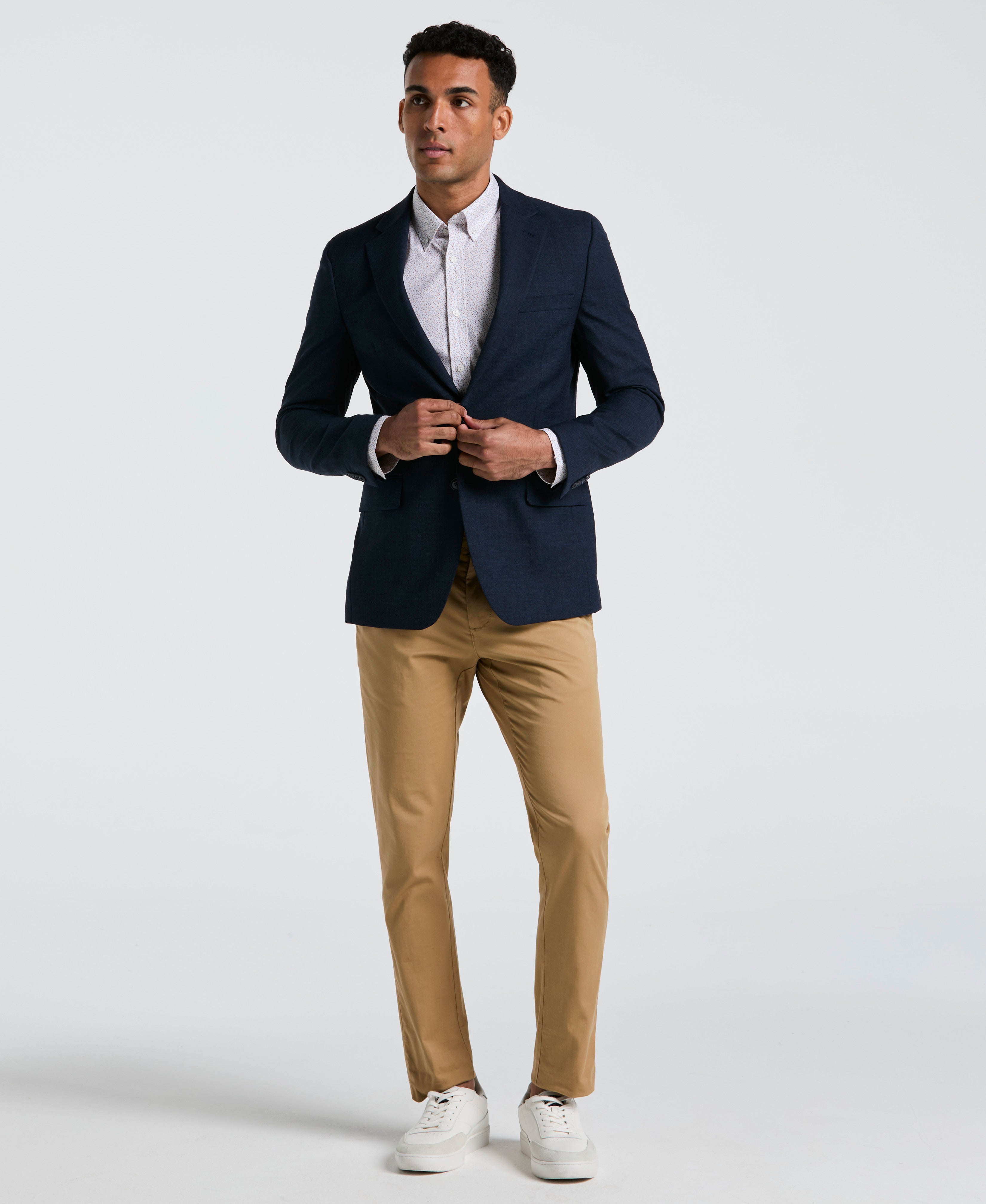 Navy Osman's Wool Blend Suit Jacket – Original Penguin US