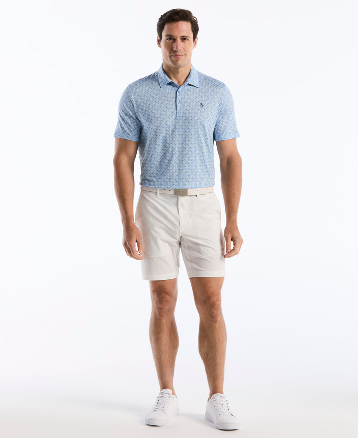 Neo Abstract Geo Golf Polo (Blissful Blue) 