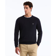 Novelty Bubble Stitch Sweater-Sweaters-Dark Sapphire-XS-Original Penguin