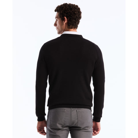 Novelty Bubble Stitch Sweater-Sweaters-Original Penguin