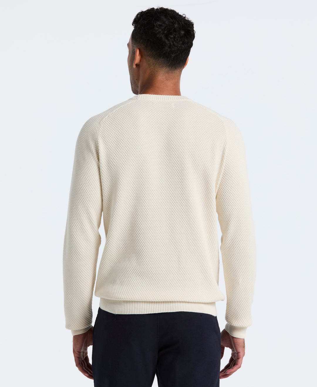 Cotton Bubble Stitch Sweater (Birch) 