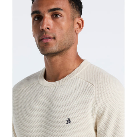 Cotton Bubble Stitch Sweater (Birch) 