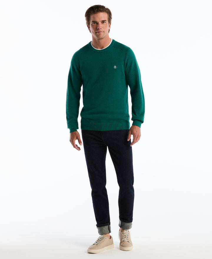 Cotton Bubble Stitch Sweater (Storm) 