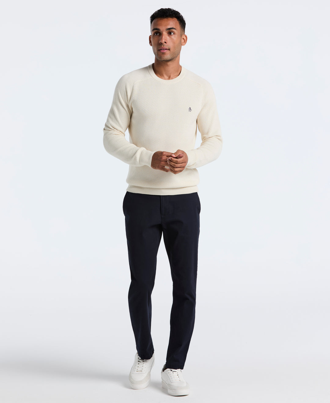 Cotton Bubble Stitch Sweater (Birch) 