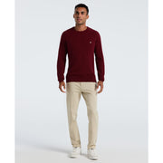 Cotton Bubble Stitch Sweater (Cabernet) 