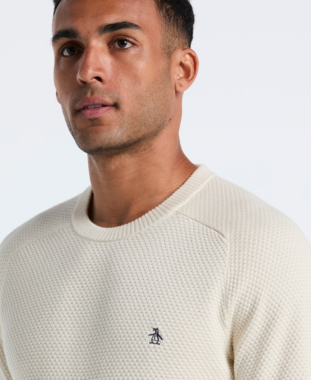 Cotton Bubble Stitch Sweater (Birch) 