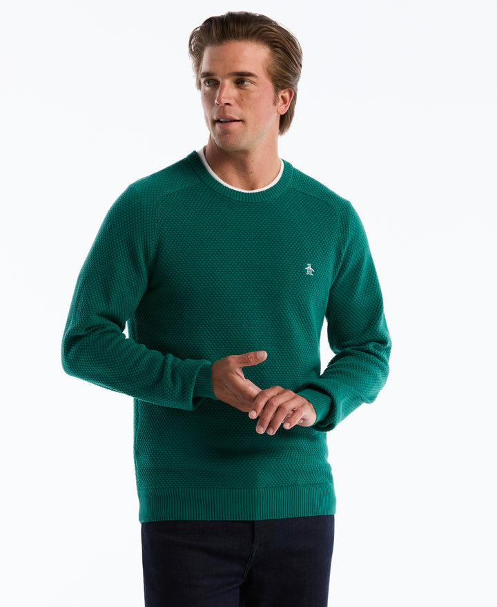 Cotton Bubble Stitch Sweater (Storm) 