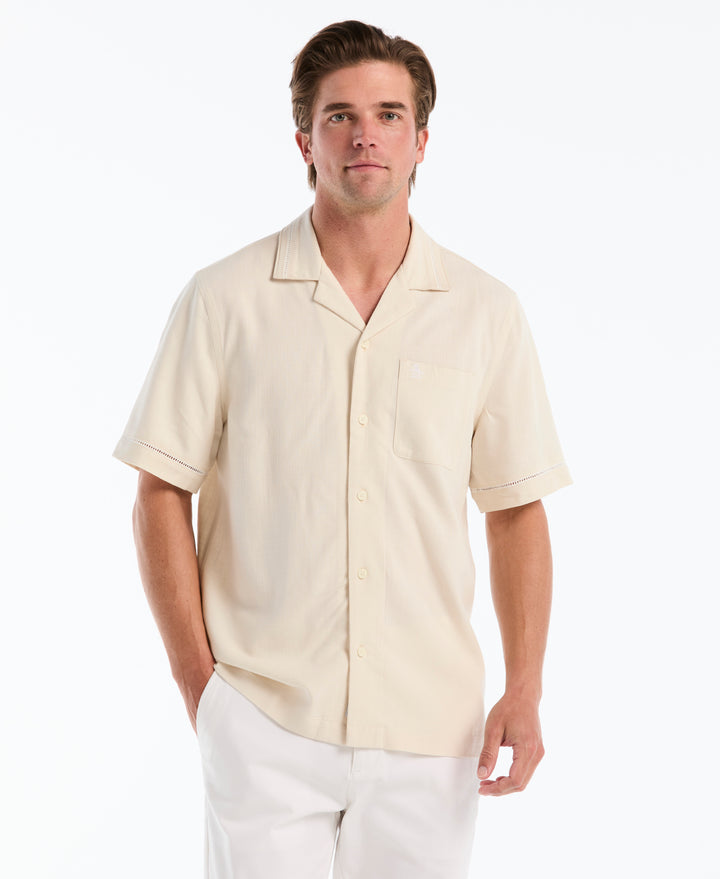 Novelty Print Camp Collar Shirt (Birch) 