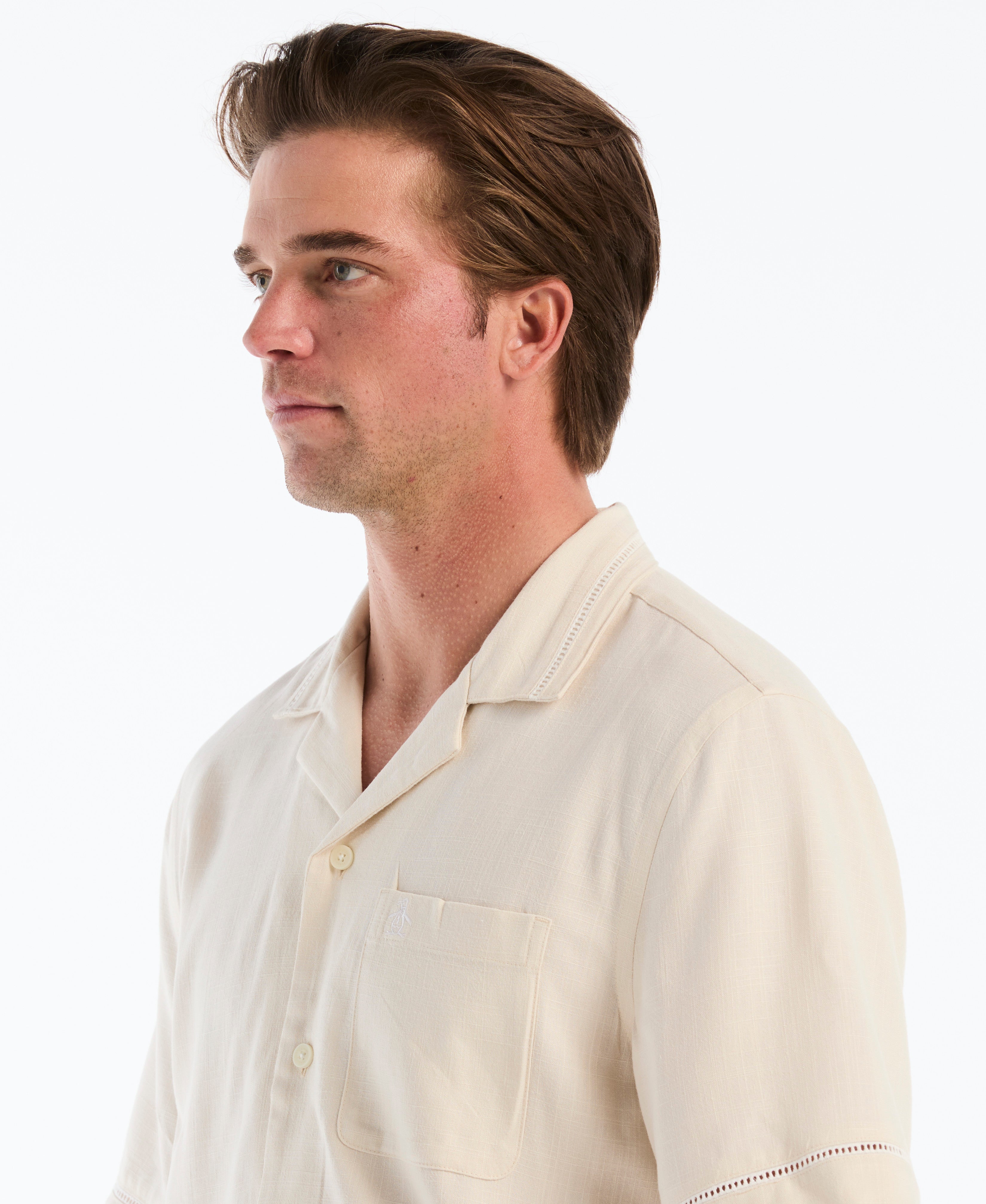 Novelty Print Camp Collar Shirt – Original Penguin US