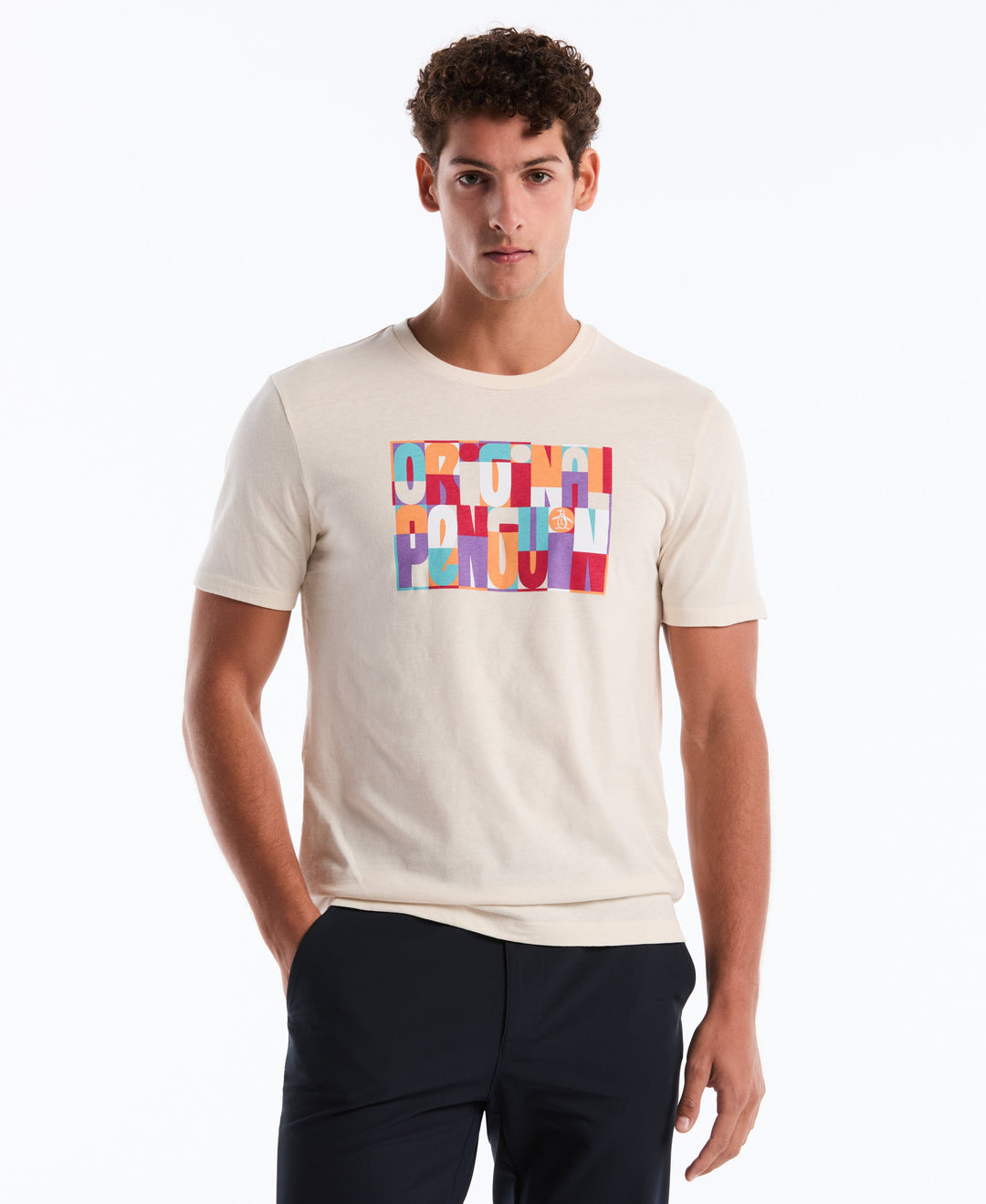 OP Block Letters Cotton Graphic Tee (Birch) 