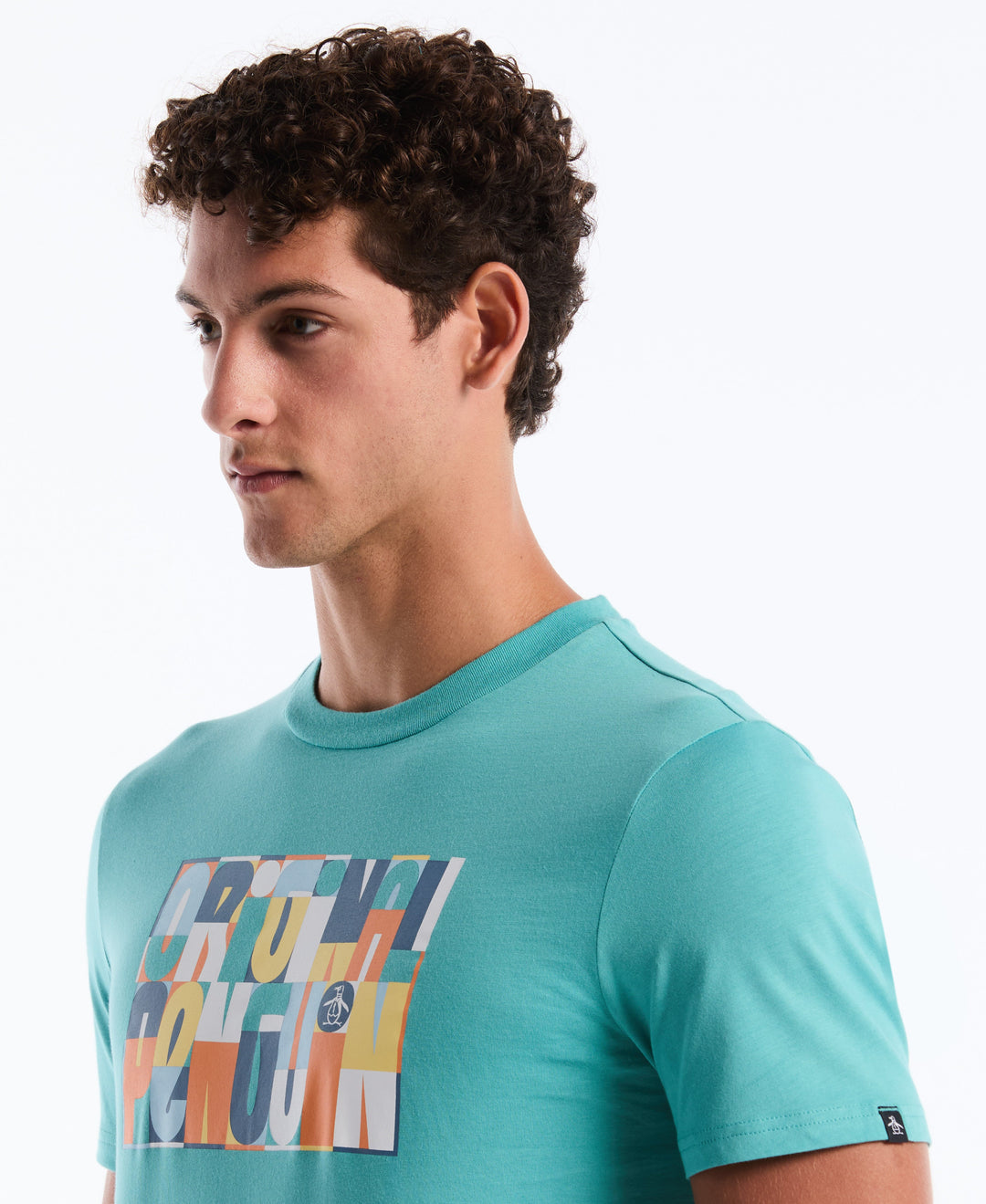OP Block Letters Cotton Graphic Tee (Aquarelle) 