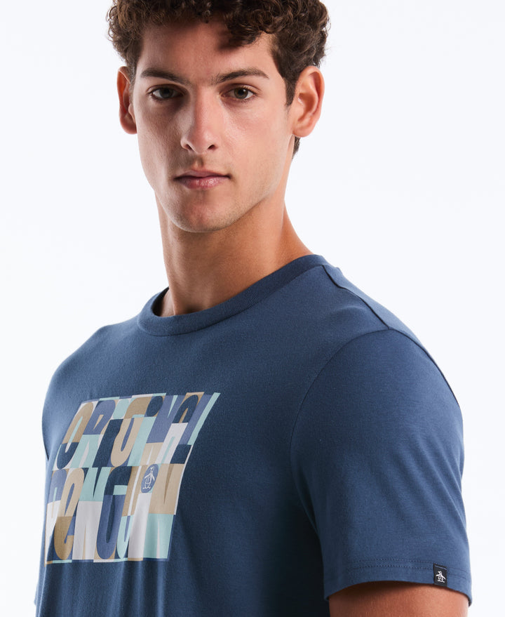 OP Block Letters Cotton Graphic Tee (Sargasso Sea) 