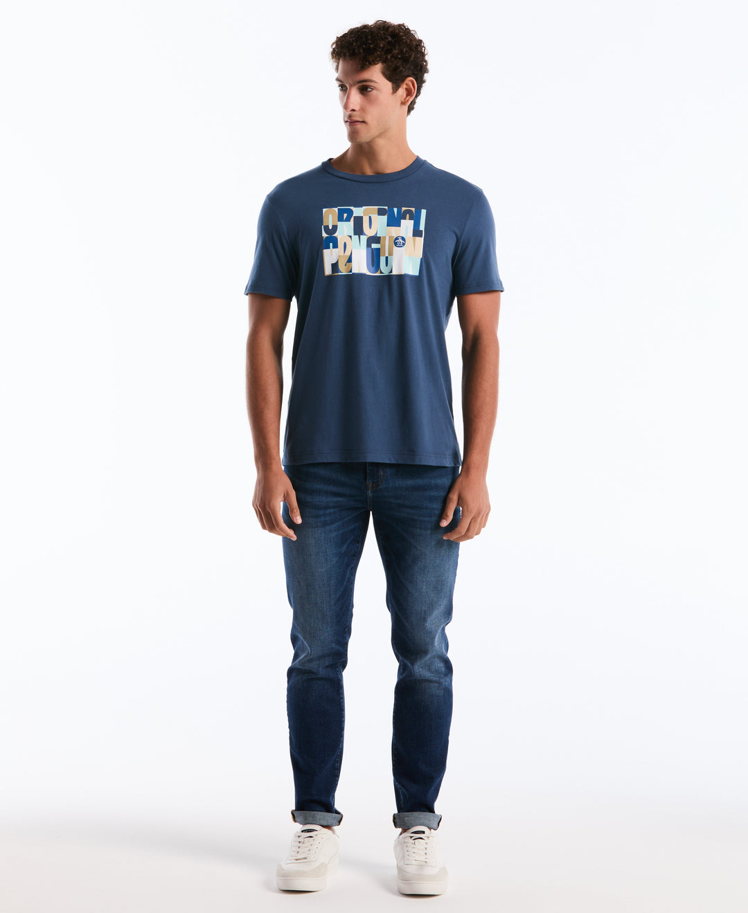 OP Block Letters Cotton Graphic Tee (Sargasso Sea) 