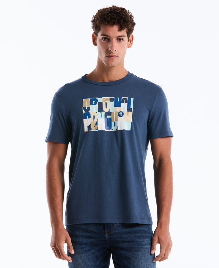 OP Block Letters Cotton Graphic Tee (Sargasso Sea) 