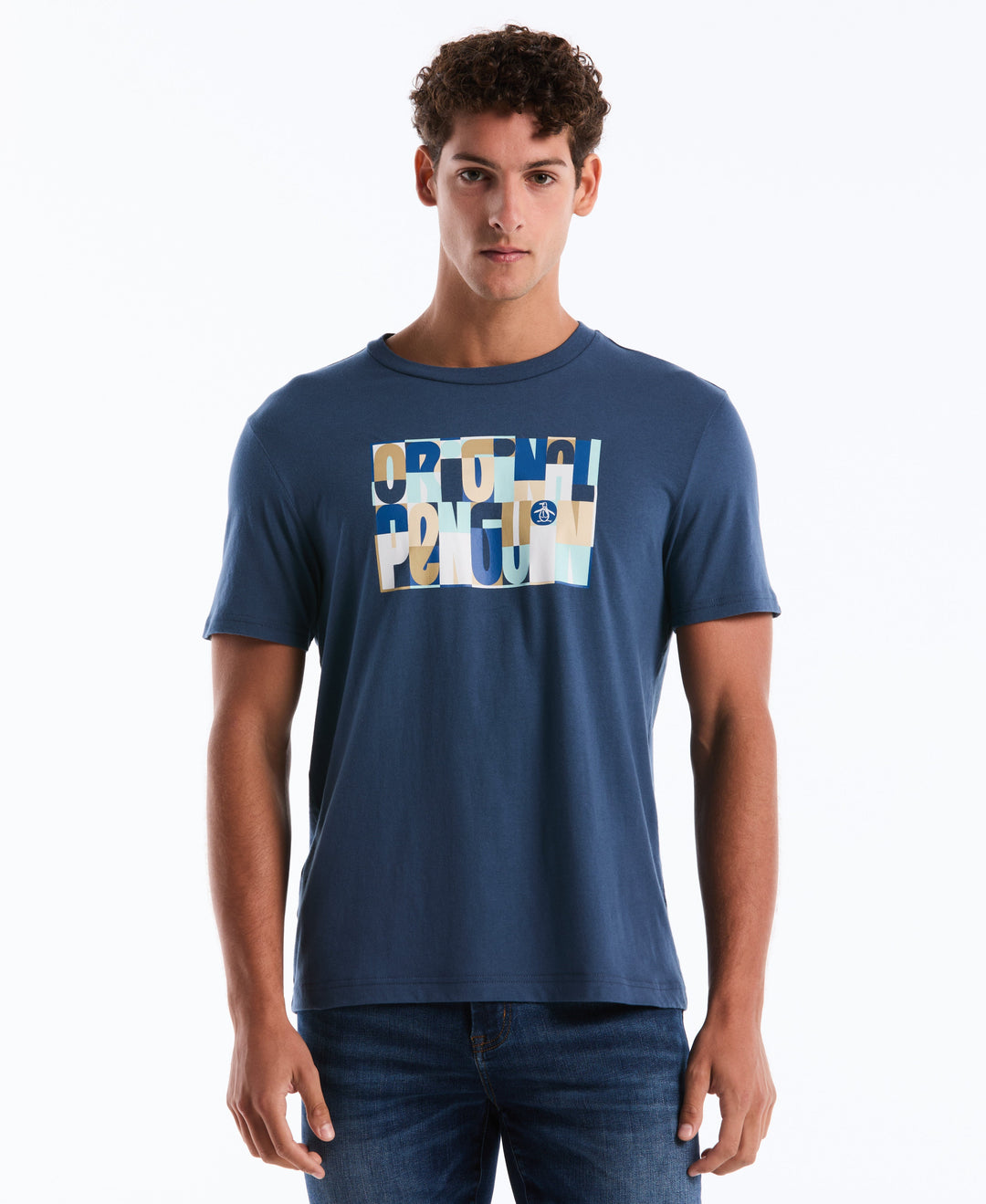 OP Block Letters Cotton Graphic Tee (Sargasso Sea) 