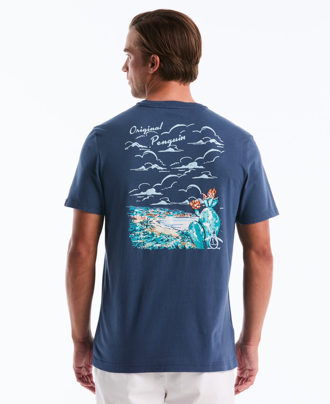 Cotton Ocean Scene Graphic Tee (Sargasso Sea) 