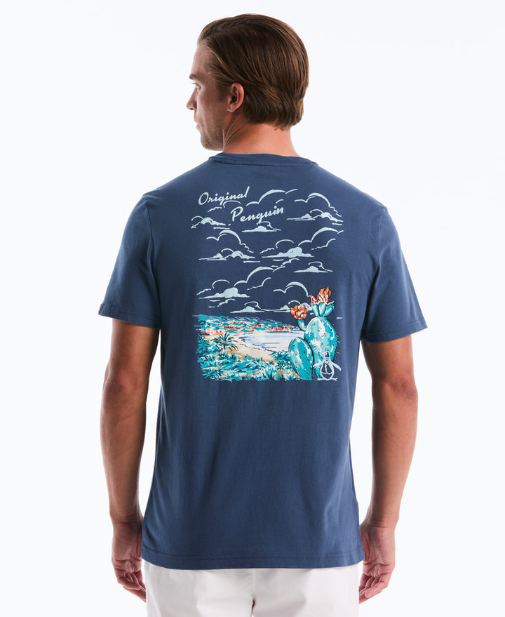 Cotton Ocean Scene Graphic Tee (Sargasso Sea) 