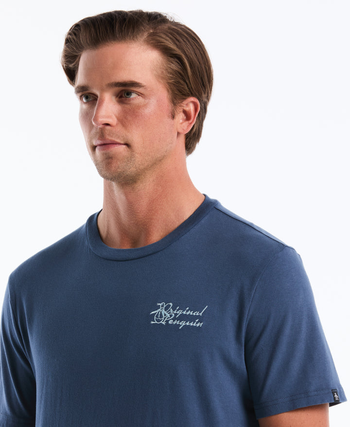 Cotton Ocean Scene Graphic Tee (Sargasso Sea) 