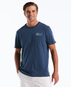Cotton Ocean Scene Graphic Tee (Sargasso Sea) 