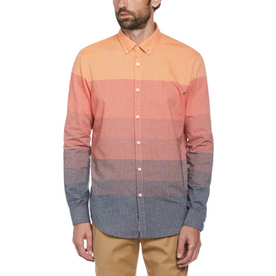 Ombre Colorblock Shirt (Amberglow) 
