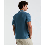 Organic Cotton Bentley Mesh Polo Shirt (Copen Blue) 