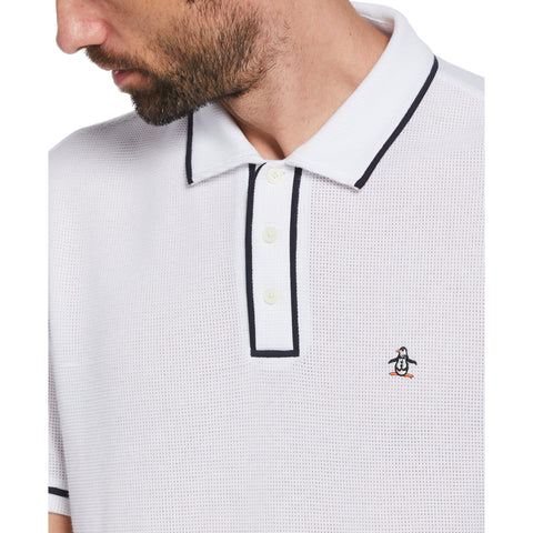 Organic Cotton Bentley Mesh Polo (Bright White) 