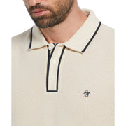 Organic Cotton Bentley Mesh Short Sleeve Polo Shirt (Birch) 