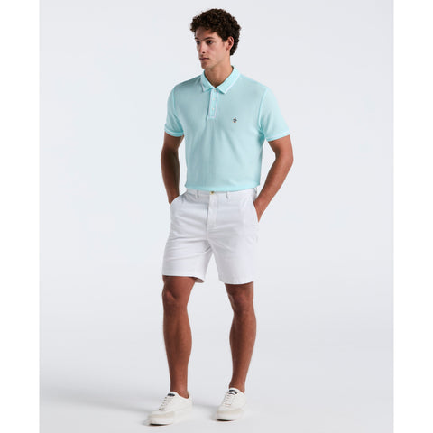 Organic Cotton Bentley Mesh Polo Shirt (Spa Retreat) 