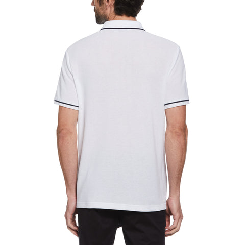 Organic Cotton Bentley Mesh Polo (Bright White) 
