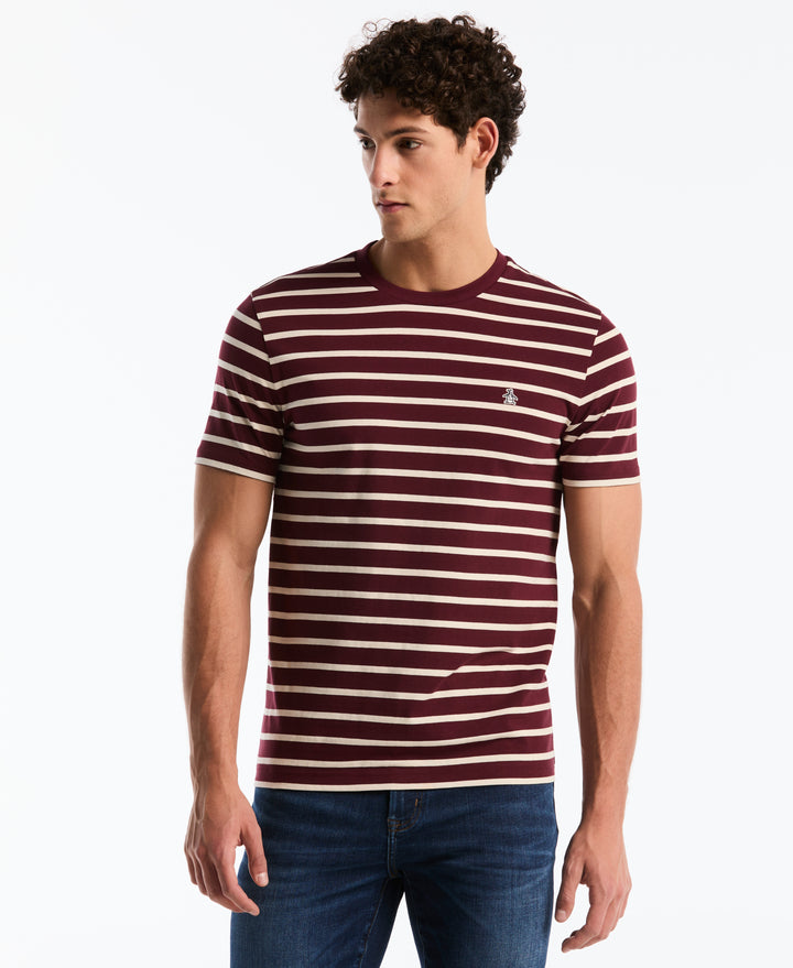 Organic Cotton Breton Striped T-Shirt (Port Royale) 
