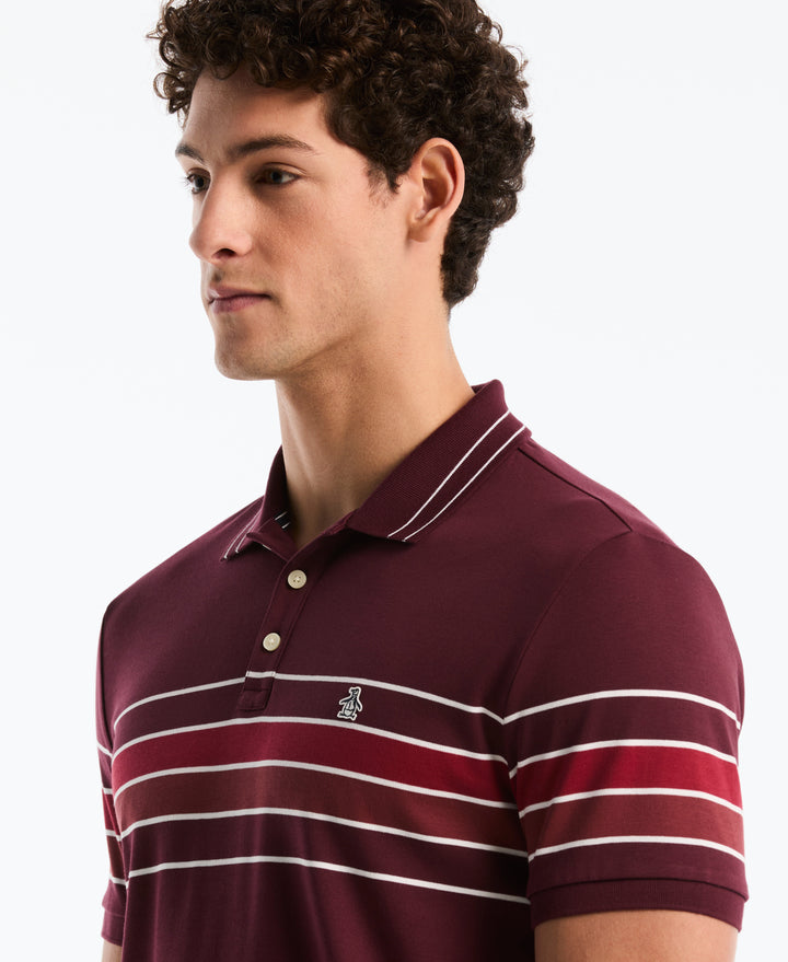 Organic Cotton Engineered Chest Stripe Polo (Port Royale) 