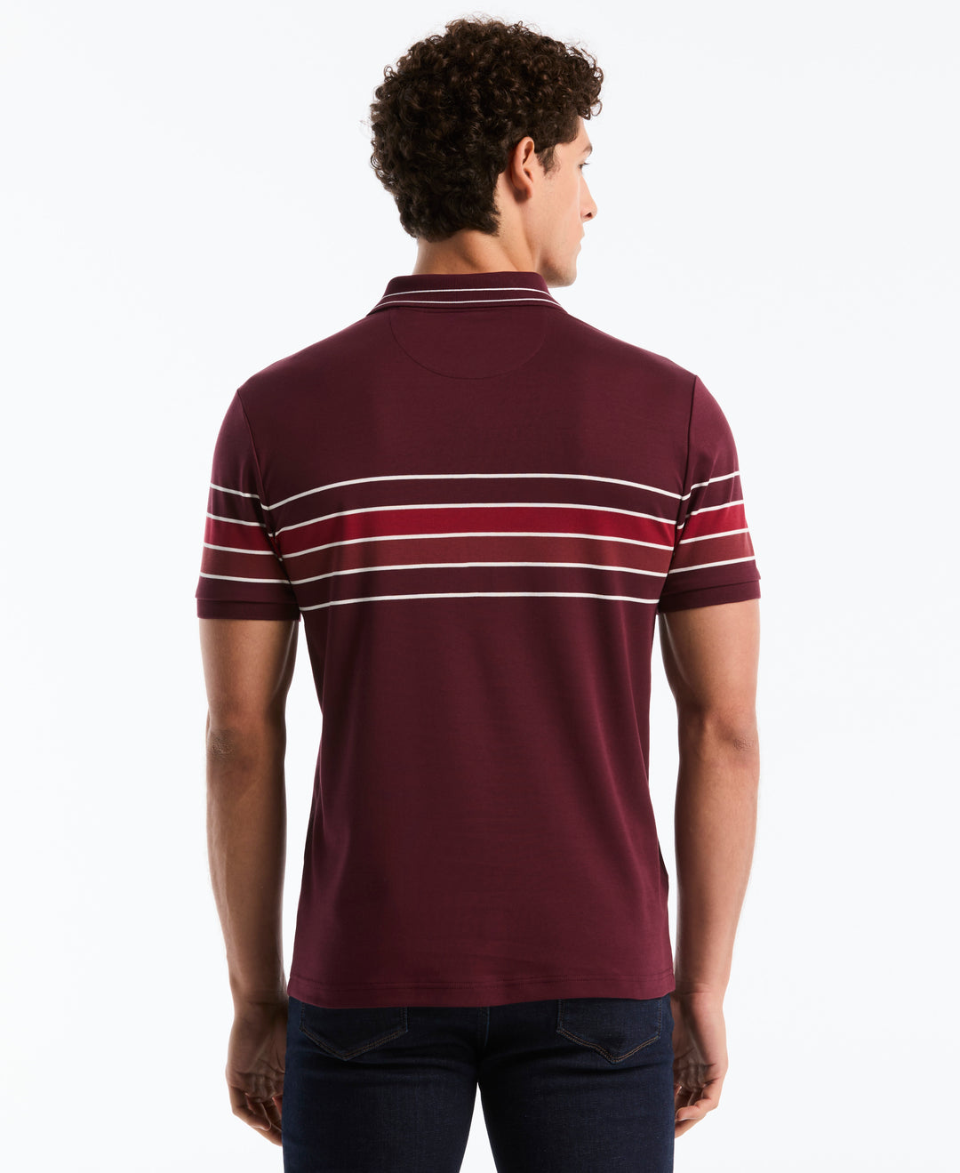 Organic Cotton Engineered Chest Stripe Polo (Port Royale) 
