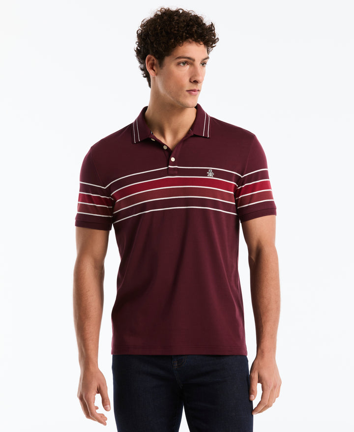 Organic Cotton Engineered Chest Stripe Polo (Port Royale) 