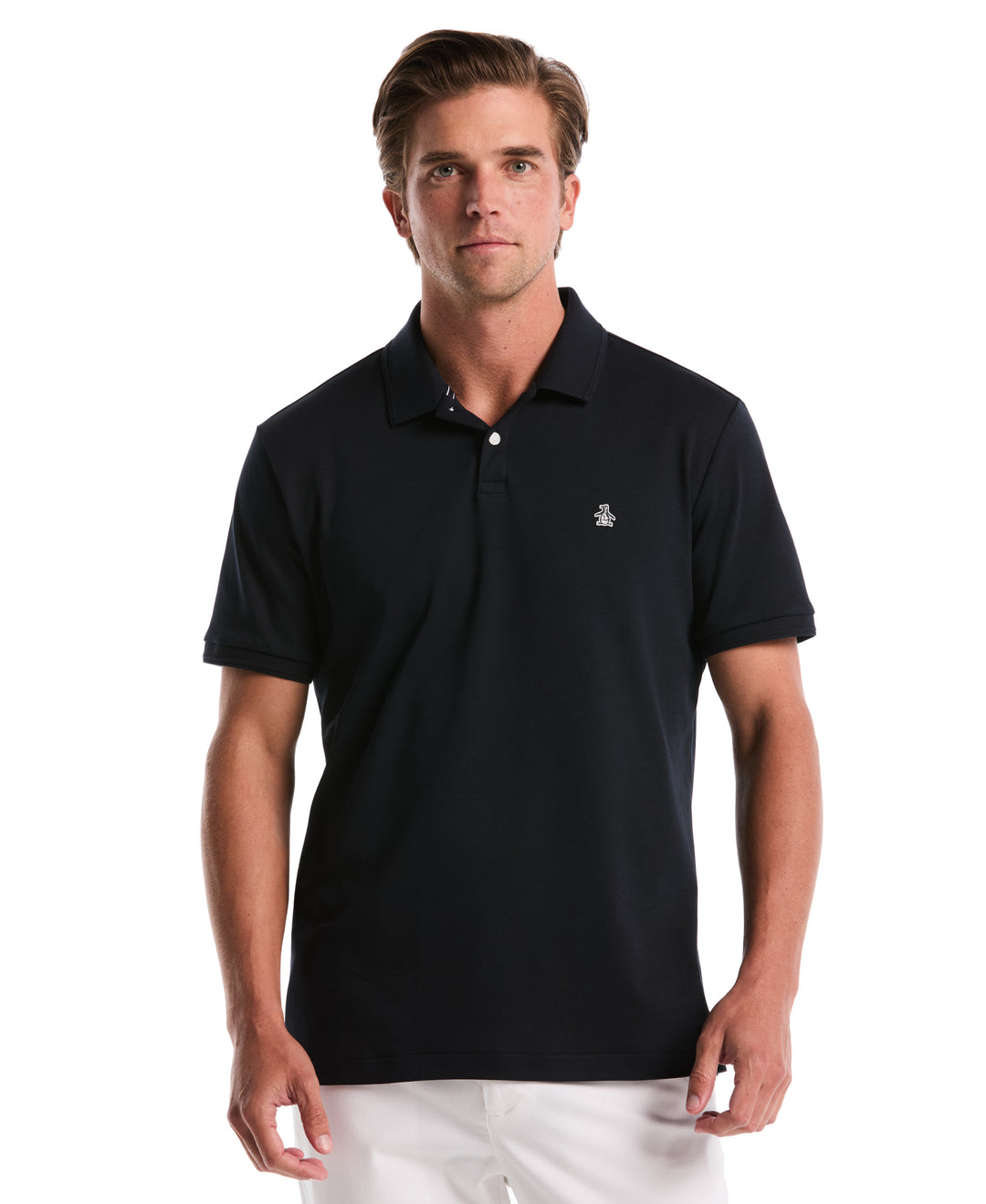 Organic Cotton Interlock Daddy Polo (Dark Sapphire) 