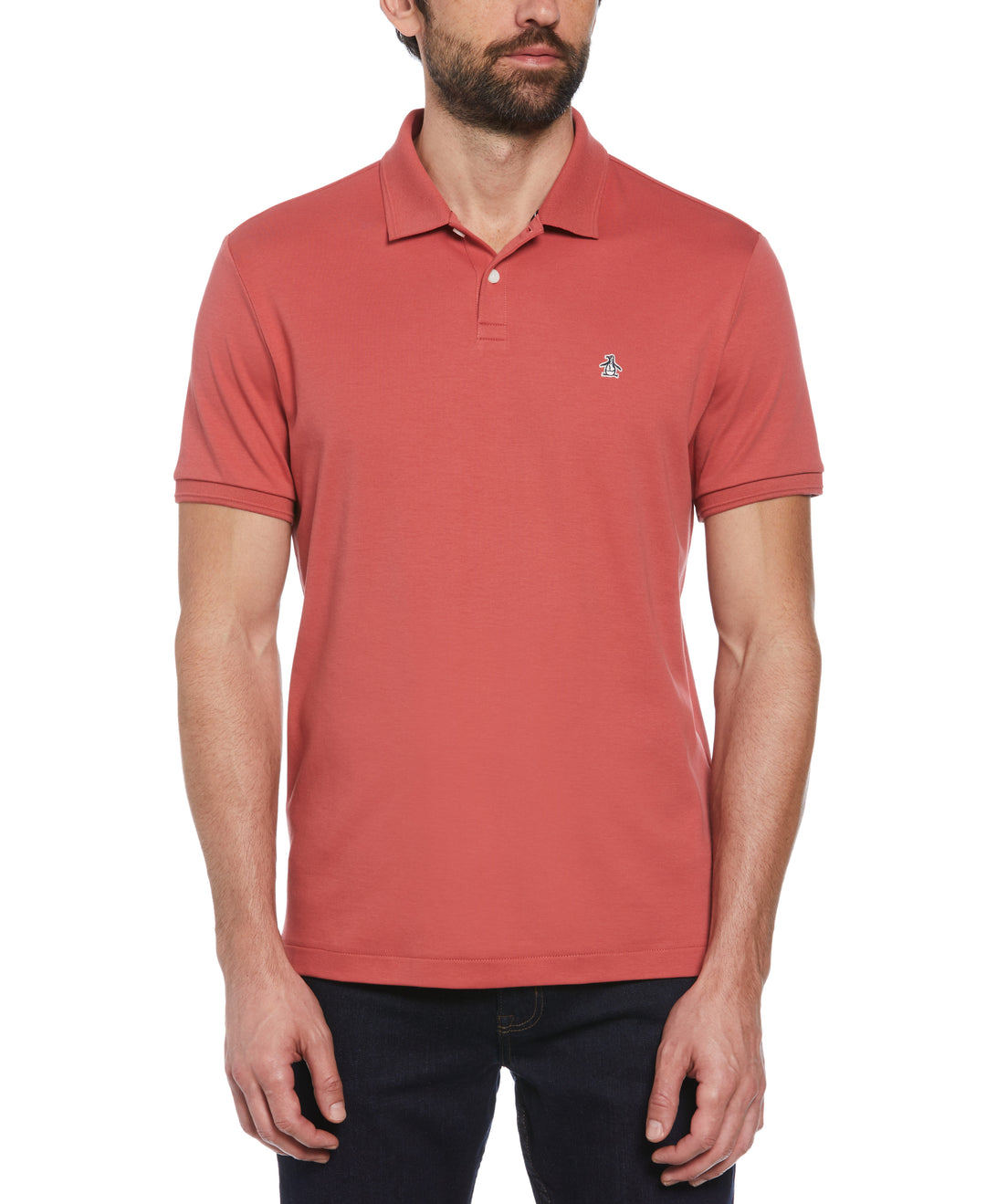 Organic Cotton Daddy Polo (Mineral Red) 