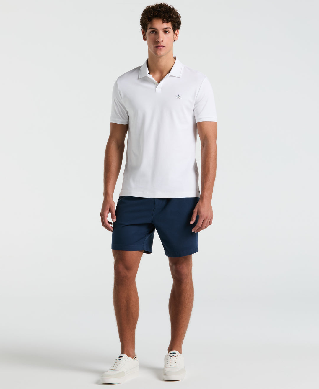 Organic Cotton Interlock Daddy Polo (Bright White) 